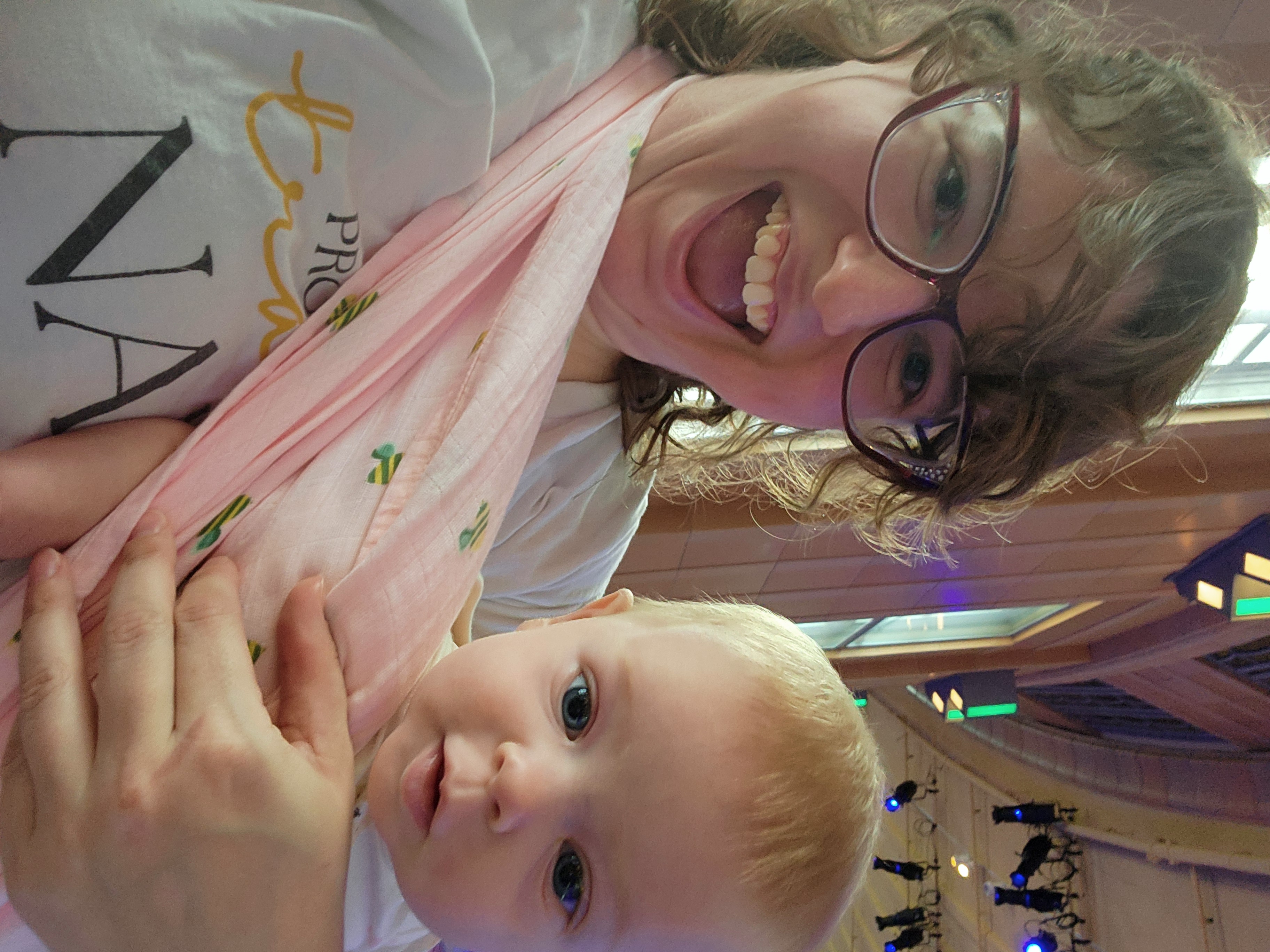 Care moment with baby